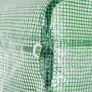 Serra a Tunnel 150x300x200 cm con Porta Avvolgibile e Finestre Verde