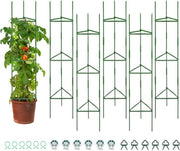 6 Pezzi di Supporto per Piante 120cm - Aiuti per la Crescita Verticale e Supporti per Piante da Giardino