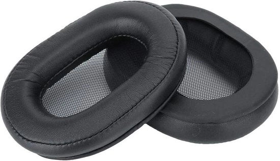 Set di 2 Pads di Orecchio in Cotone Nero per Accessori di Cuffia - Adatto per MDR-1ABT MDR-1RBT MDR-1RNC