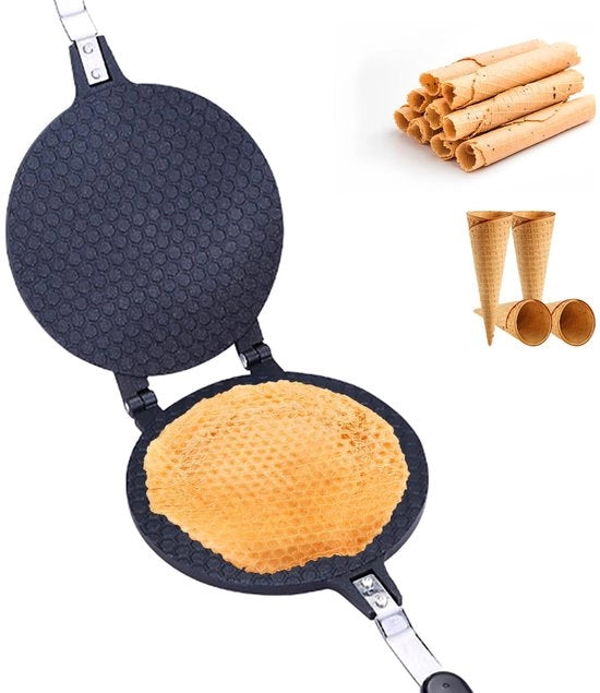 Pannenkoekmaker con maniglia antiscivolo in lega di alluminio