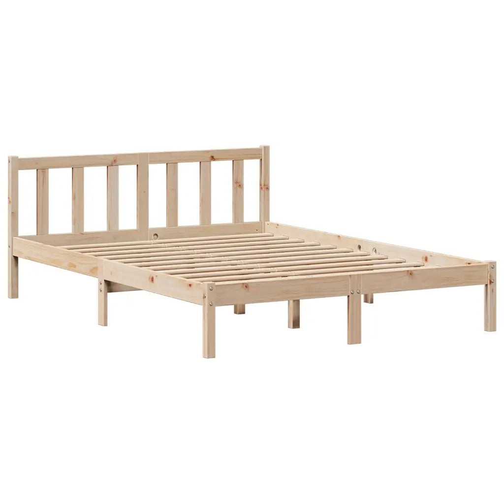 vidaXL Letto Libreria senza Materasso 160x200 cm in Legno di Pino