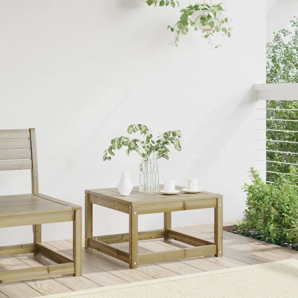 Poggiapiedi da Giardino in Legno Impregnato di Pino 844683