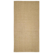 Tappetino tiragraffi in sisal per gatti 100 x 200 cm Marrone chiaro 02_0045537