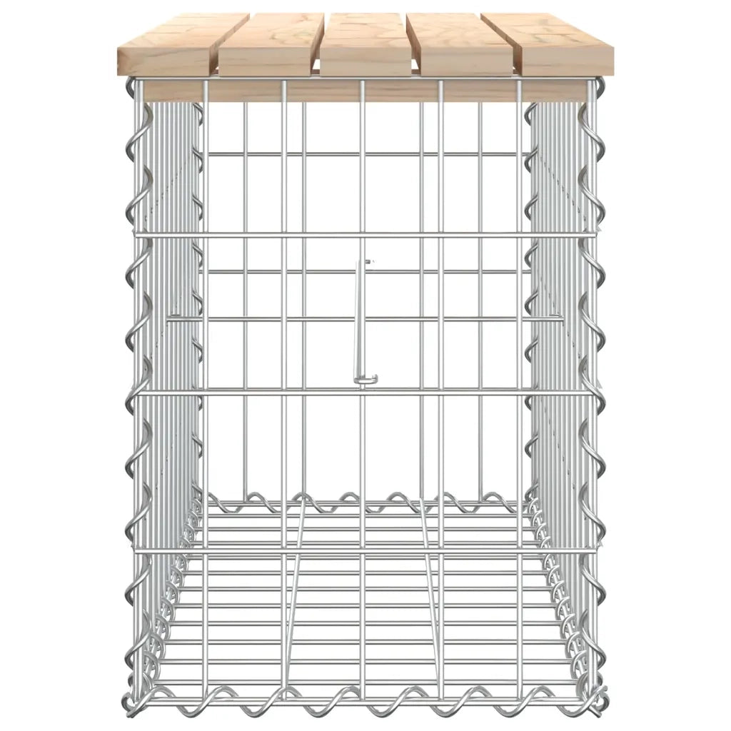 Panca Giardino Design Gabbione 63x31,5x42cm Legno Massello Pino 834344