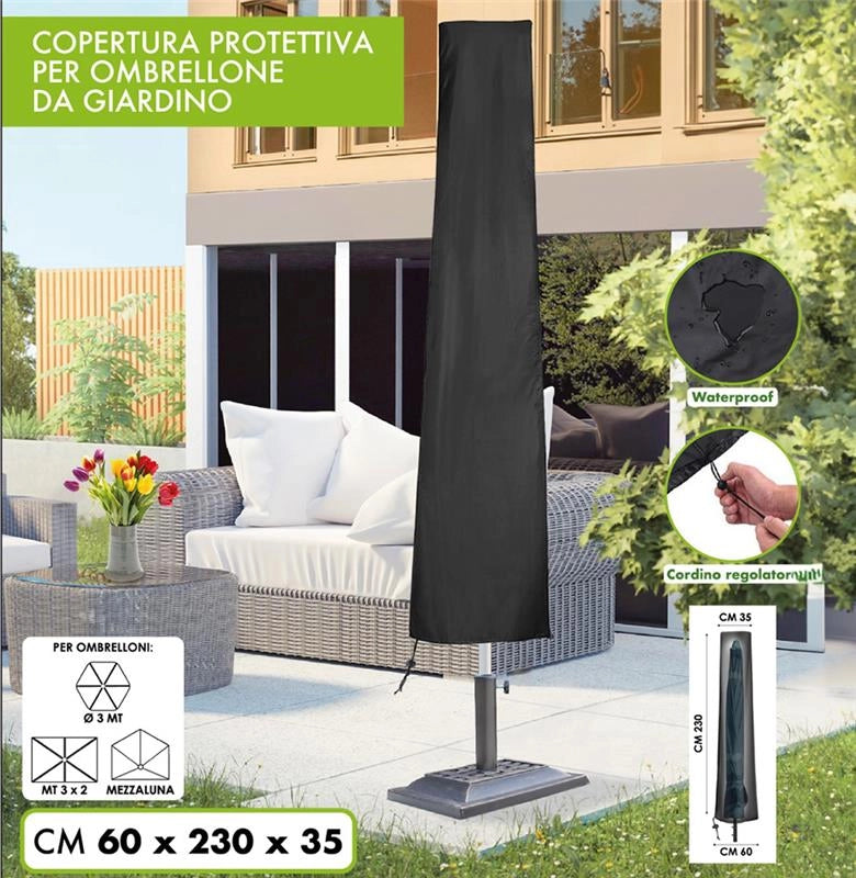 MA MAISON COPERTURA PROTETTIVA PER OMBRELLONE DA GIARIDNO 60X230X35 H WATERPROOF