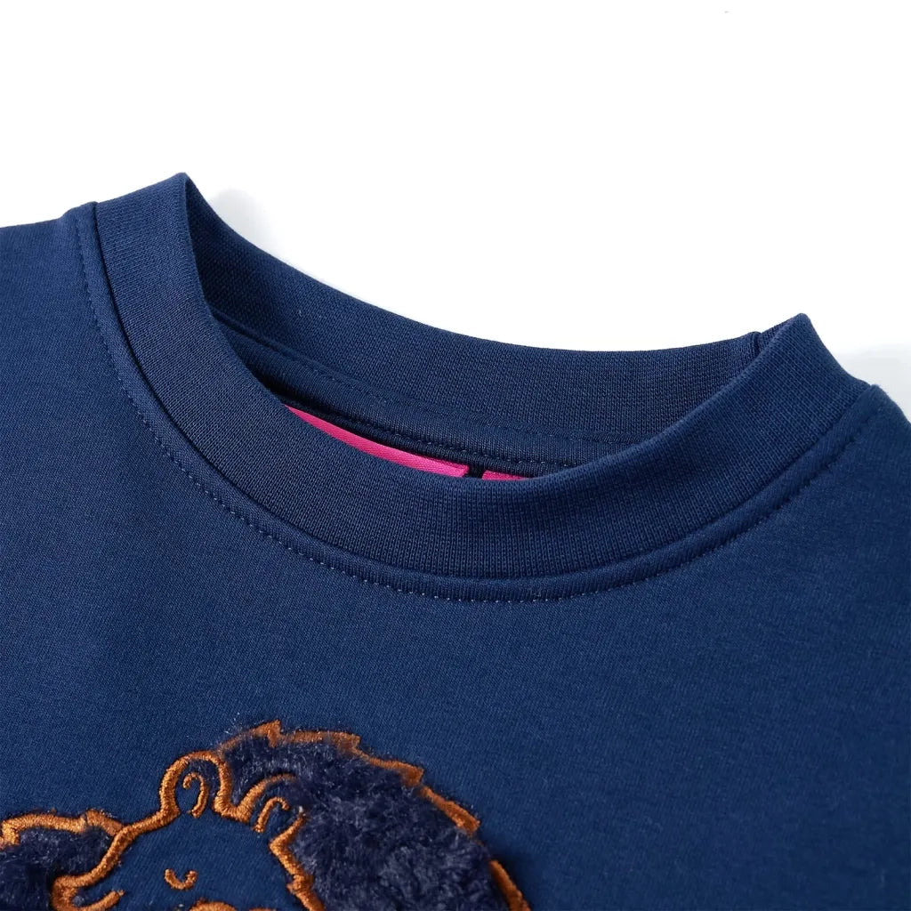 Felpa per Bambini Blu Marino 128 13542