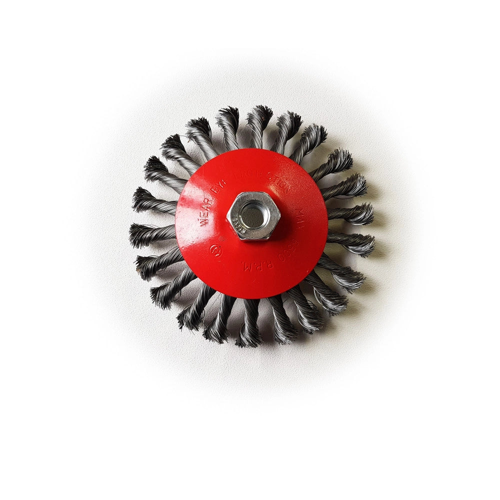 Spazzola circolare a mazzetti ritorti 150mm m14