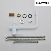 FELIX| Rubinetto per acqua potabile premium a 3 vie bianco opaco | miscelatore da cucina ad osmosi in acciaio inossidabile|Filtro 3 connessioni gastro