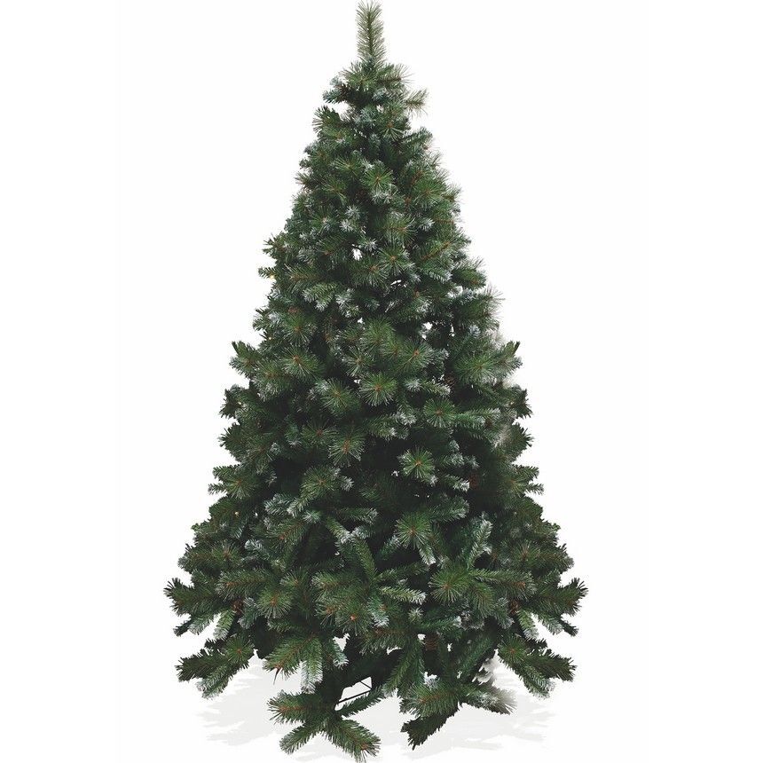 Albero di Natale Stoccolma 225 cm 1369 rami con pigne in pvc