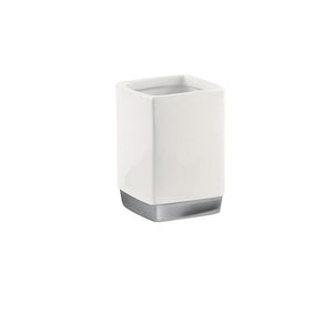 Gedy Glass Lucy Céramique Blanche 10,3x7,3x7,3 Cm