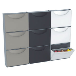 Terry Harmony Box Scarpiera Rattan Bianca 51x19x39 Cm