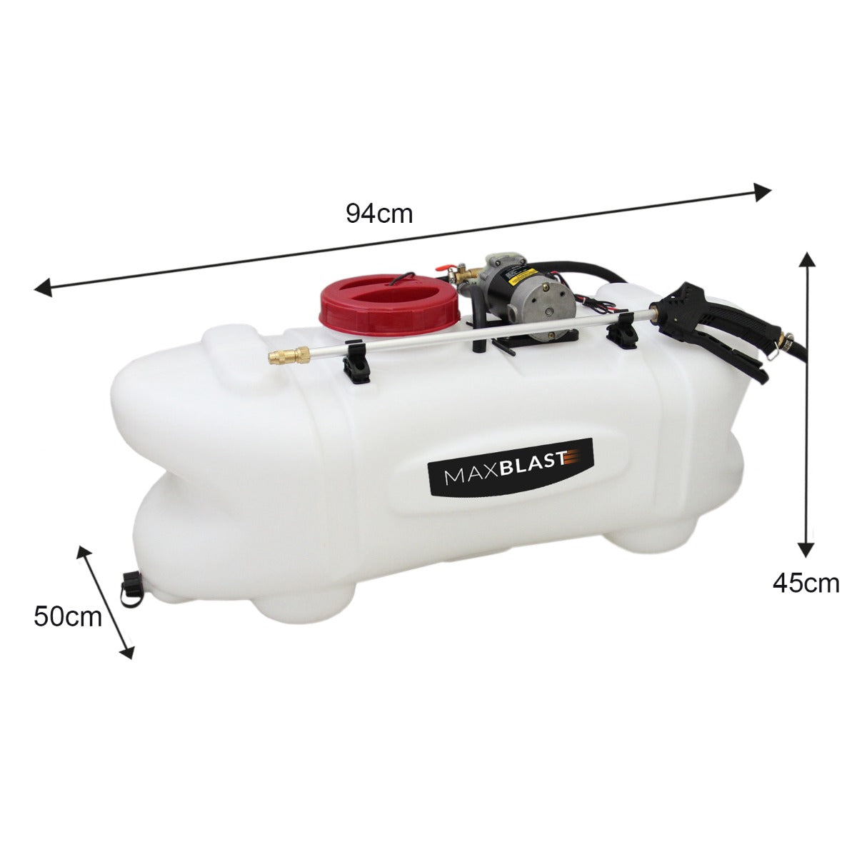 Rimorchio ATV Fuoristrada e Spruzzatore 100 Litri - Bundle per Giardinaggio