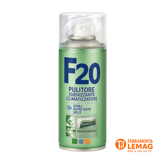 Pulitore igienizzante per CONDIZIONATORI F20 – spray detergente antibatterico