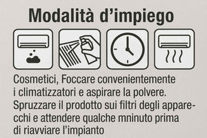 Pulitore igienizzante per CONDIZIONATORI F20 – spray detergente antibatterico