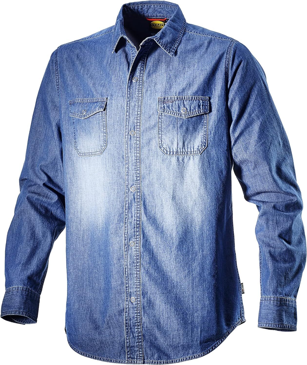 Diadora Camicia Denim Blu Washing Xl Hemd