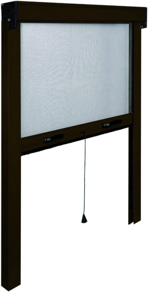 ZANZARIERA VERTICALE IN KIT col. Marrone (RAL 8017) cm.140x160