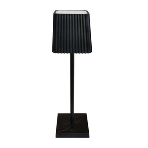 LAMPADA DA TAVOLO A LED NERO SENZA FILO DIMMER LUCE CALDA TOUCH RICARICA USB