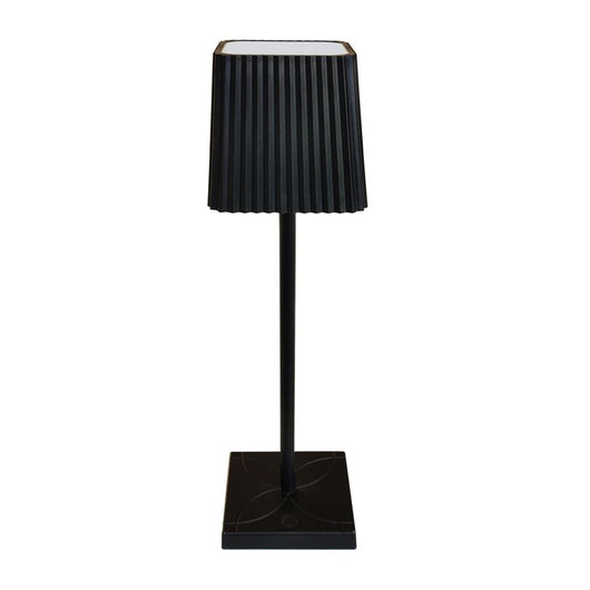 LAMPADA DA TAVOLO A LED NERO SENZA FILO DIMMER LUCE CALDA TOUCH RICARICA USB