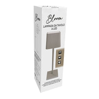 LAMPADA DA TAVOLO A LED TORTORA SENZA FILO DIMMER LUCE CALDA TOUCH RICARICA USB