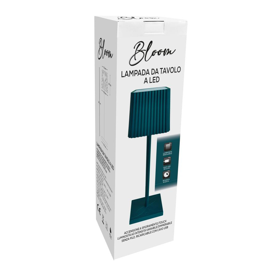 LAMPADA DA TAVOLO A LED PETROLIO SENZA FILO DIMMER LUCE CALDA TOUCH RICARICA USB