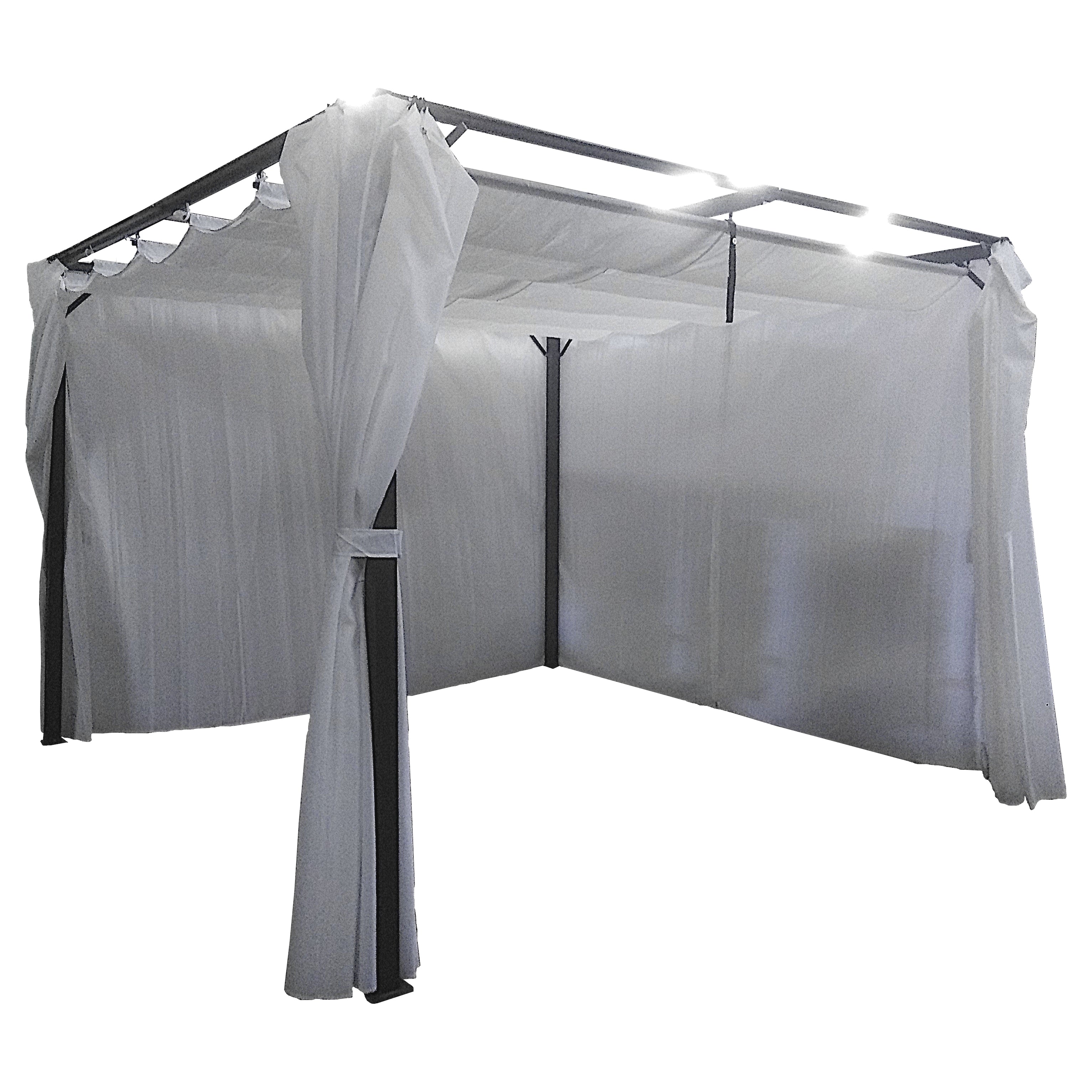 GAZEBO PERGOLA SCORREVOLE PLATONE MT 3X3 STRUTTURA