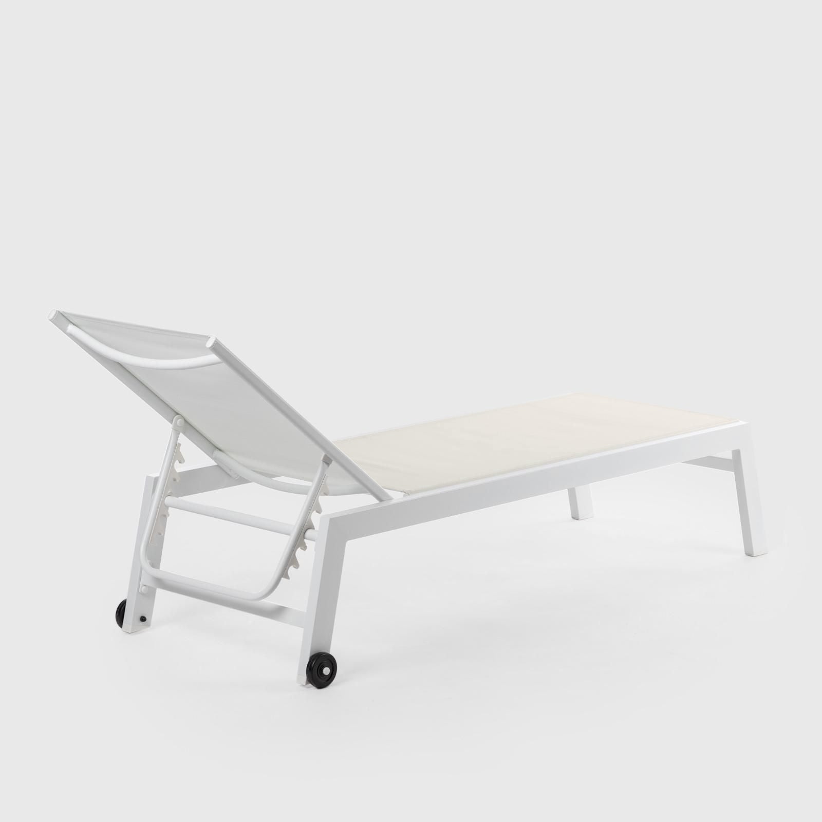 LETTINO SUMMER 210X65XH43CM ECRU/BIANCO ALLUMINIO