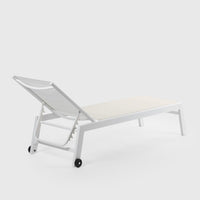 LETTINO SUMMER 210X65XH43CM ECRU/BIANCO ALLUMINIO