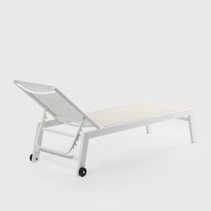 LETTINO SUMMER 210X65XH43CM ECRU/BIANCO ALLUMINIO