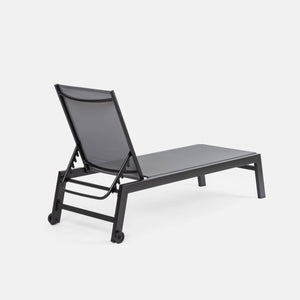 LETTINO SUMMER 210X65XH43CM GRIGIO ALLUMINIO.