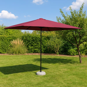 OMBRELLONE MARKET 2X3M AMARANTO CON PALO GRIGIO