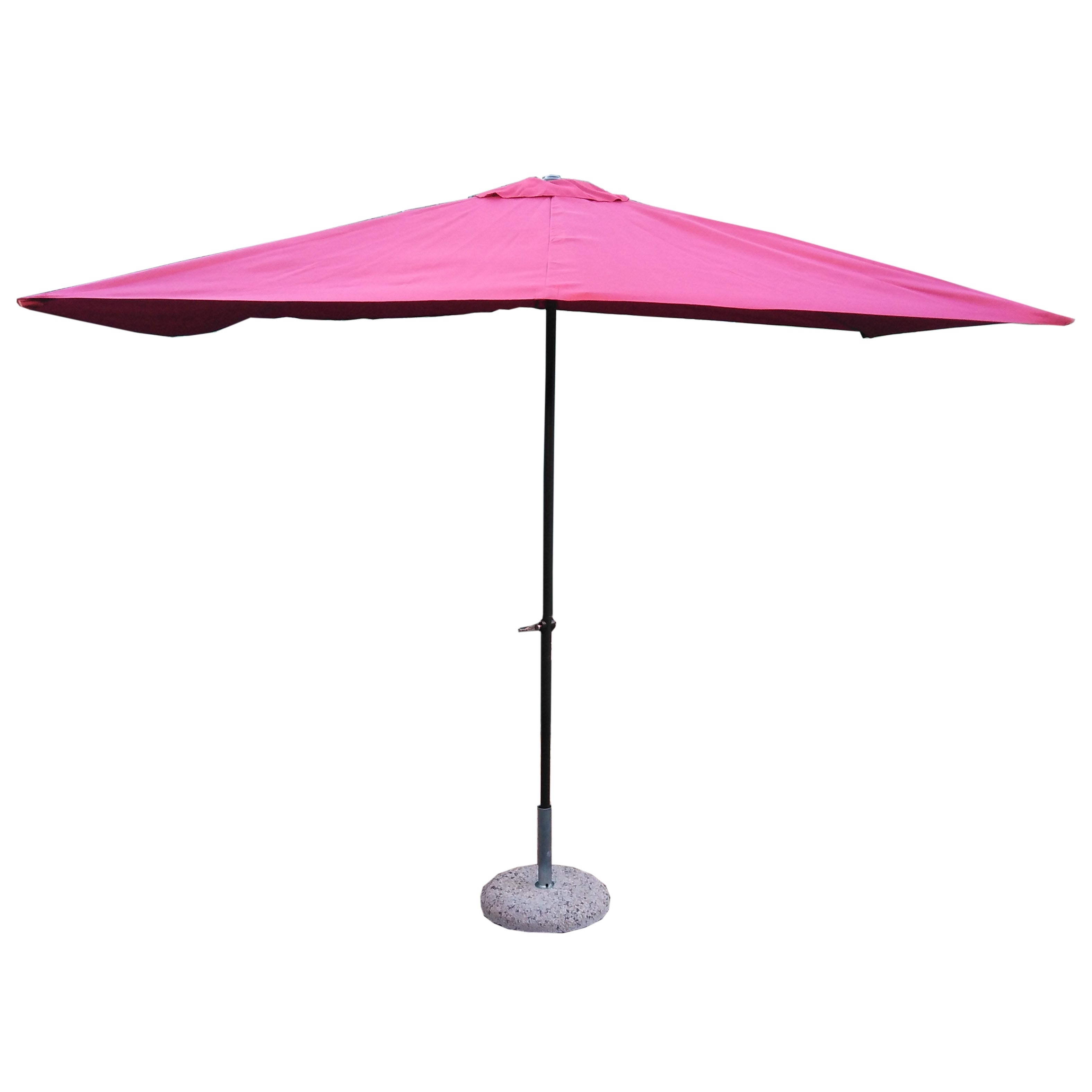 OMBRELLONE MARKET 2X3M AMARANTO CON PALO GRIGIO