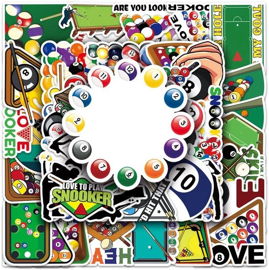 Etichette vinili acqua-resistenti 50 pezzi - Etichette per graffiti - Etichette PVC - Decorazione per auto/moto/furgone - Regalo per bambini/adolescenti - Diverse motivi