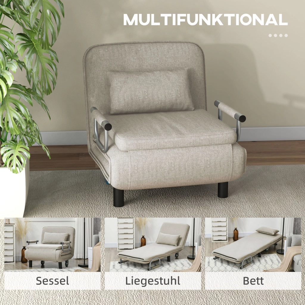 Poltrona letto reclinabile ¨C zephmum ¨C grigio