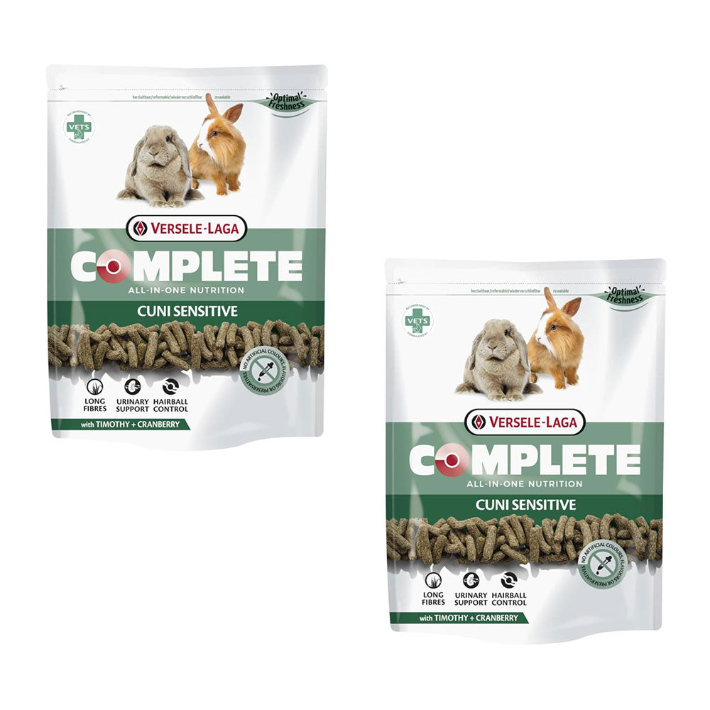Versele-Laga Complete Cuni Sensitive | 2 x 500 g | Mangime completo per conigli
