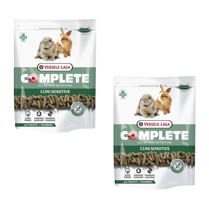 Versele-Laga Complete Cuni Sensitive | 2 x 500 g | Mangime completo per conigli