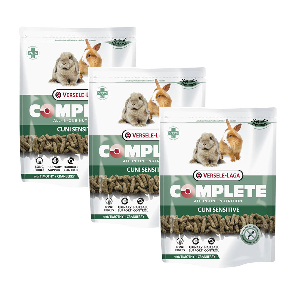 Versele-Laga Complete Cuni Sensitive | 3 x 500 g | Mangime completo per conigli