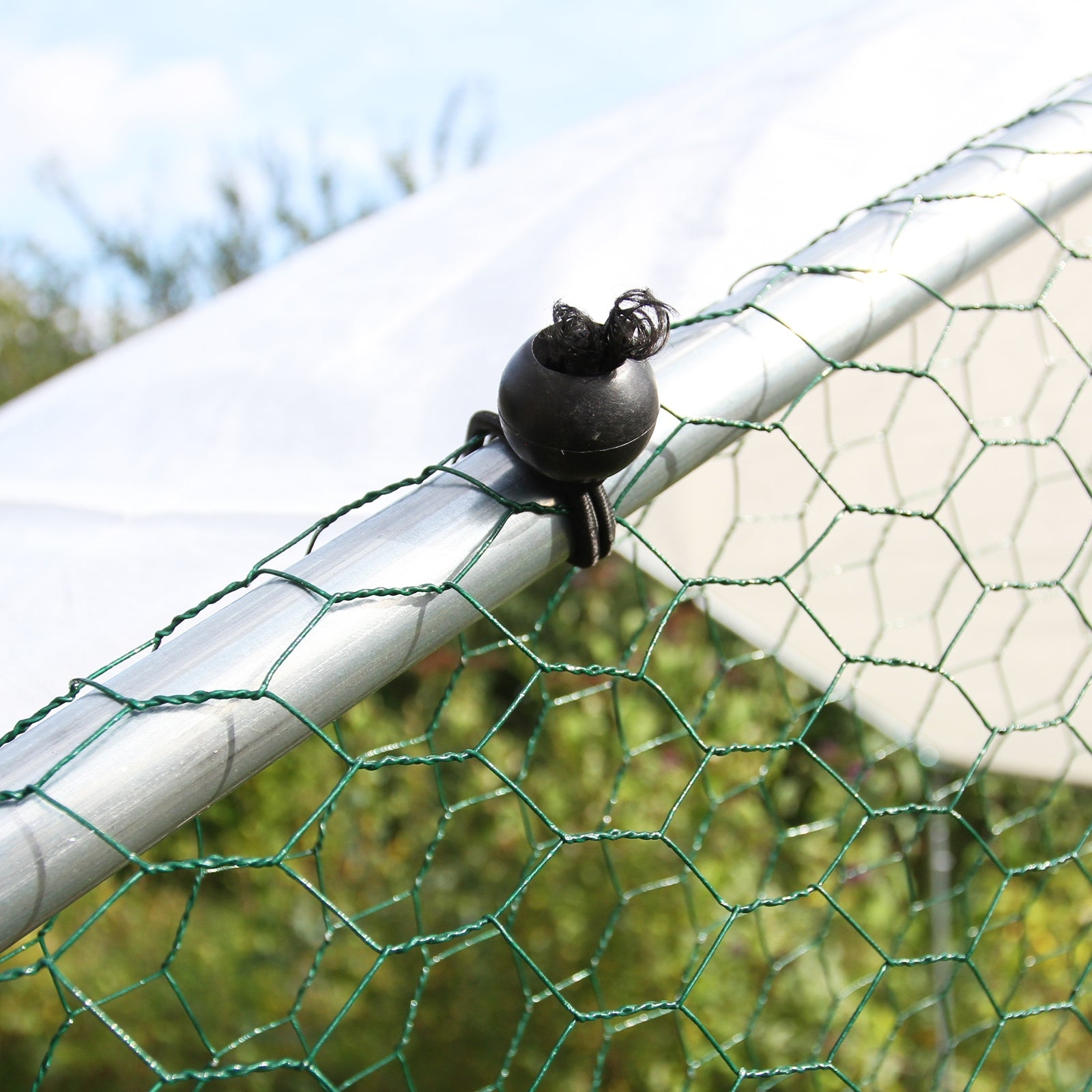 Gabbia Pollaio Recinto Recinzione Box Inox da Galline Pollame Polli 3m x 2m x 2m