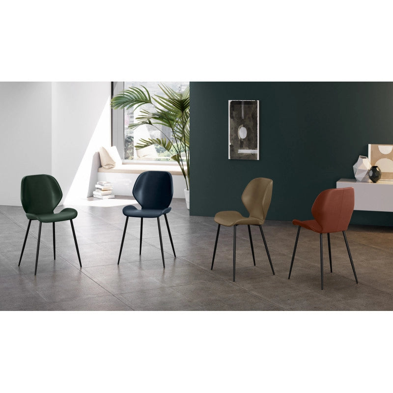 Sedia in soft-touch Diana 55cm X 45cm H 83cm Stones