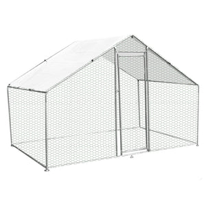 Gabbia Pollaio Recinto Recinzione Box Inox da Galline Pollame Polli 4m x 2m x 2m