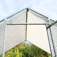 Gabbia Pollaio Recinto Recinzione Box Inox da Galline Pollame Polli 4m x 2m x 2m