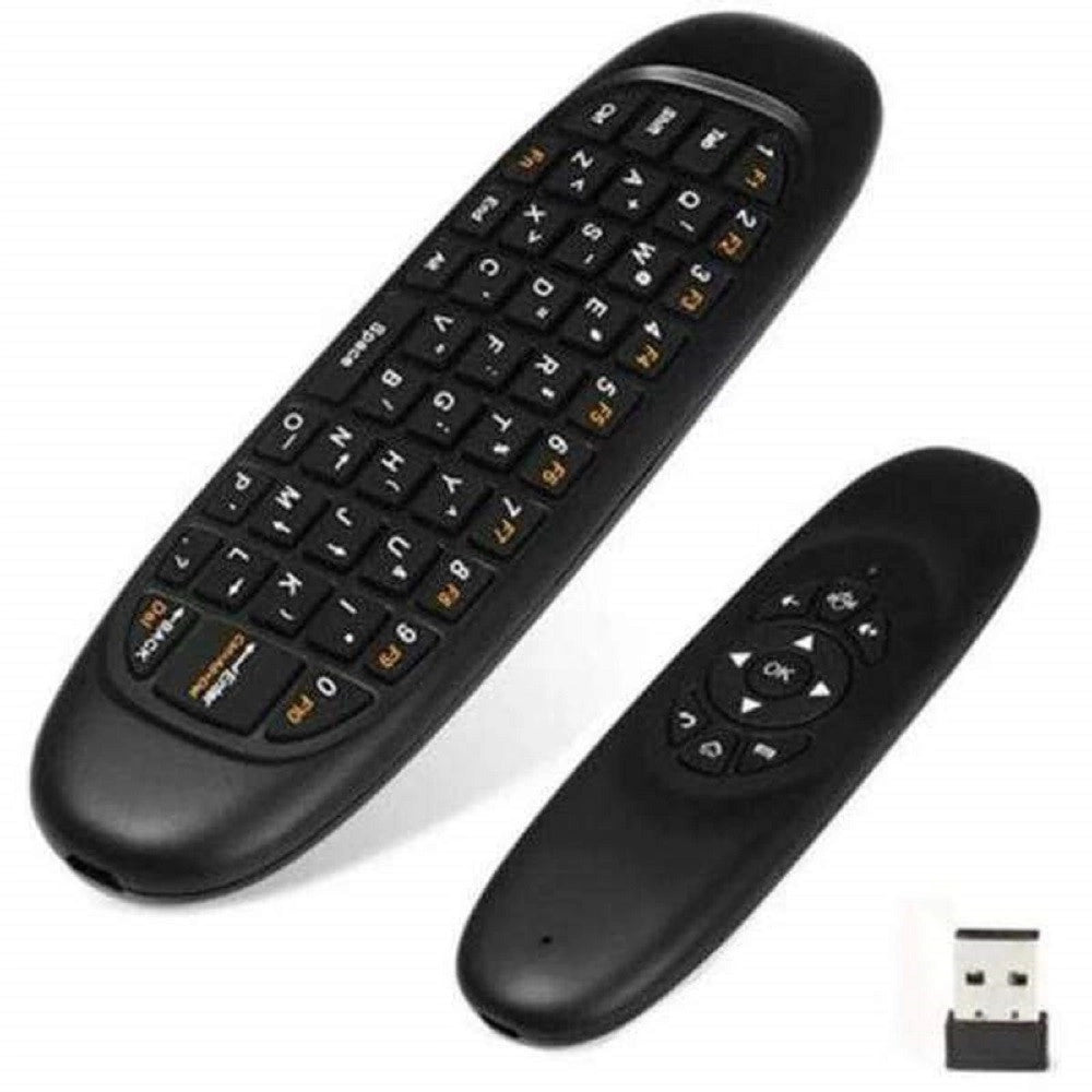 Trade Shop - Telecomando Wireless Ricaricabile Tastiera Remota Air Mouse Rgb Q-a09 Smart Tv Box -
