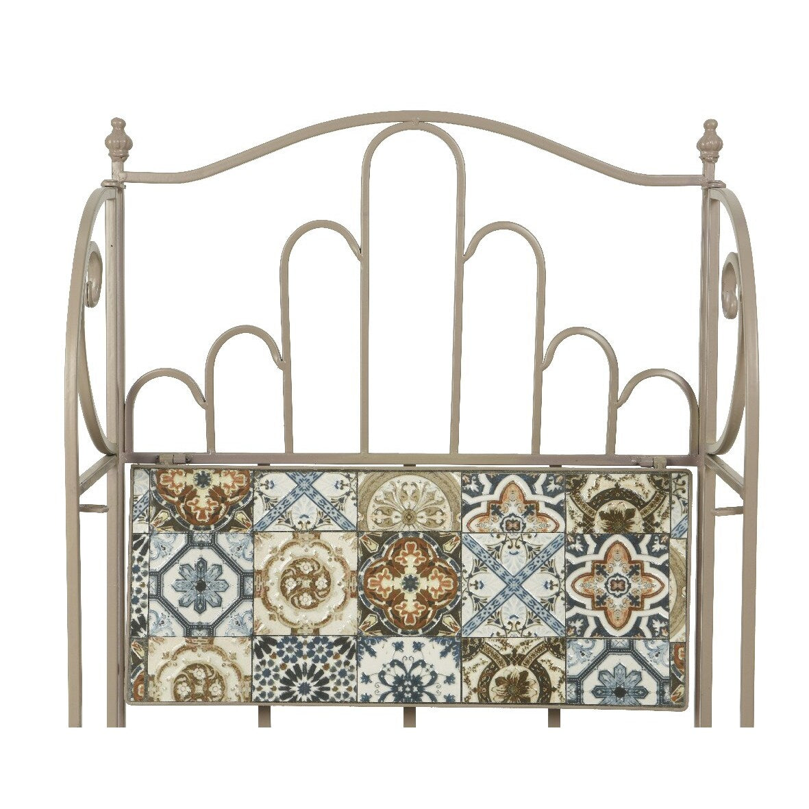SCAFFALE CON MOSAICO 31X57XH118CM TORTORA IN FERRO