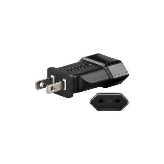 Wentronic NK SET Euro - US Tipo C (Europlug) Nero adattatore per presa di corrente