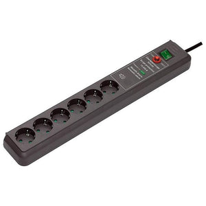 Brennenstuhl Secure-Tec Surge Protection 15.000 A 6AC outlet(s) 3m Nero protezione da sovraccarico