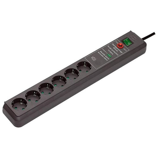 Brennenstuhl Secure-Tec Surge Protection 15.000 A 6AC outlet(s) 3m Nero protezione da sovraccarico