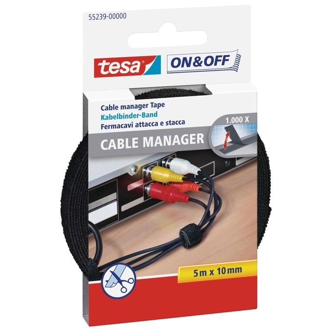 TESA 55239 fascetta Nero 1 pz