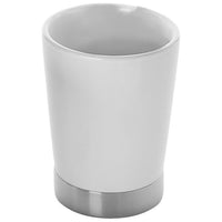 Gedy Bicchiere Petunia Bianco Ceramica 10,5x7,5x7,5 Cm