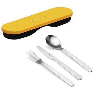 Fratelli Guzzini Store&Go set di posate 3 pz Acciaio inox, Giallo