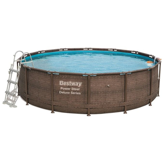 Bestway 56664 piscina fuori terra Piscina con bordi Piscina rotonda 13030 L Marrone