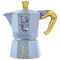 Bialetti Bridgerton Moka Nero, Blu, Oro, Viola, Giallo
